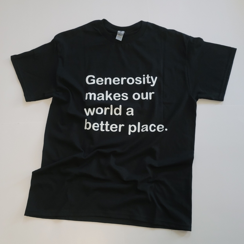 Black Graphic T-Shirt, Black Adult Unisex T-shirt